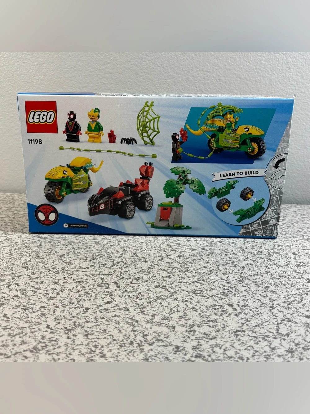 LEGO 11198 Marvel Spin and Electro Dinosaur Vehicle Chase New